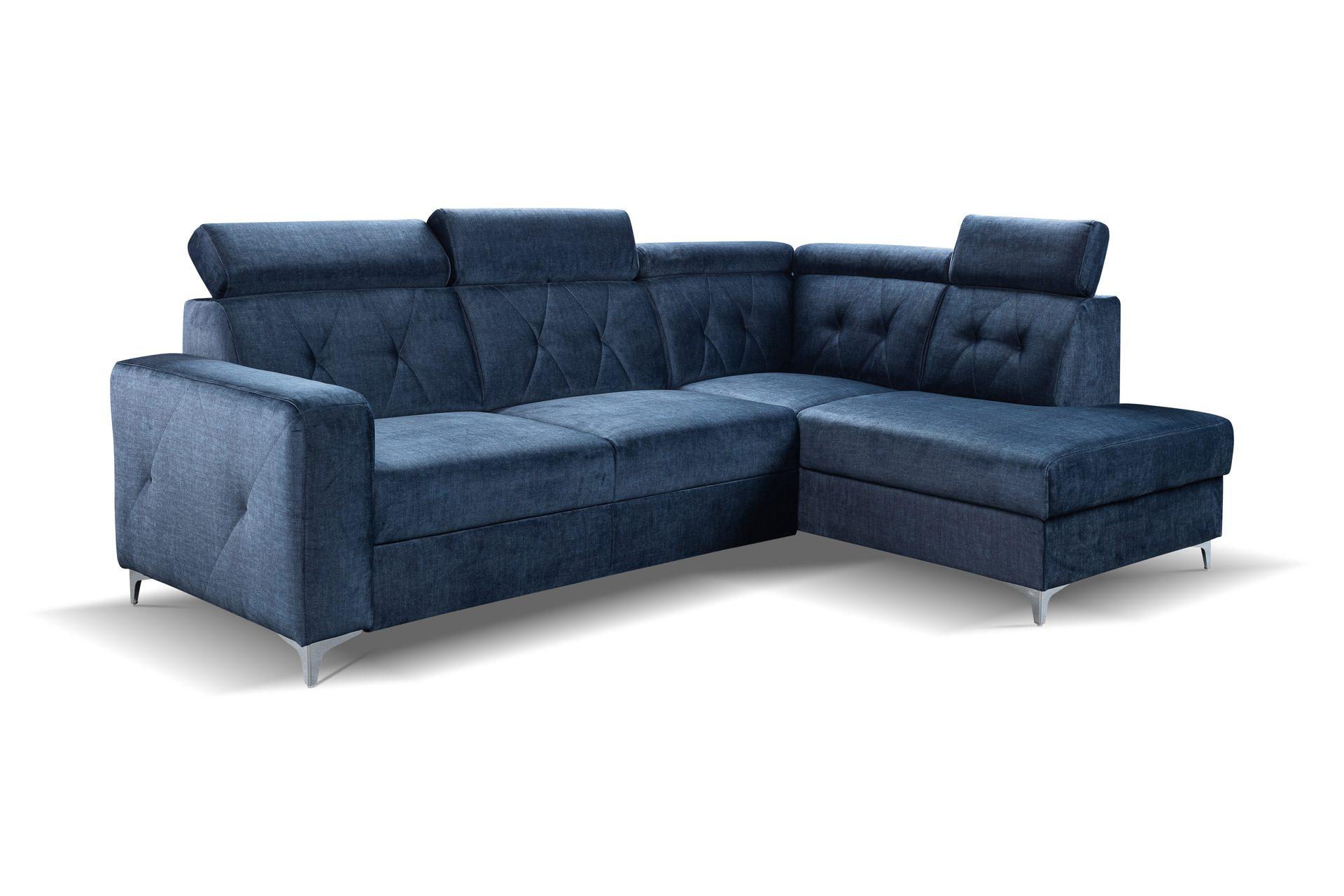 Narożnik LOTUS — pikowane oparcie, zagłówki, pojemnik – narozniki