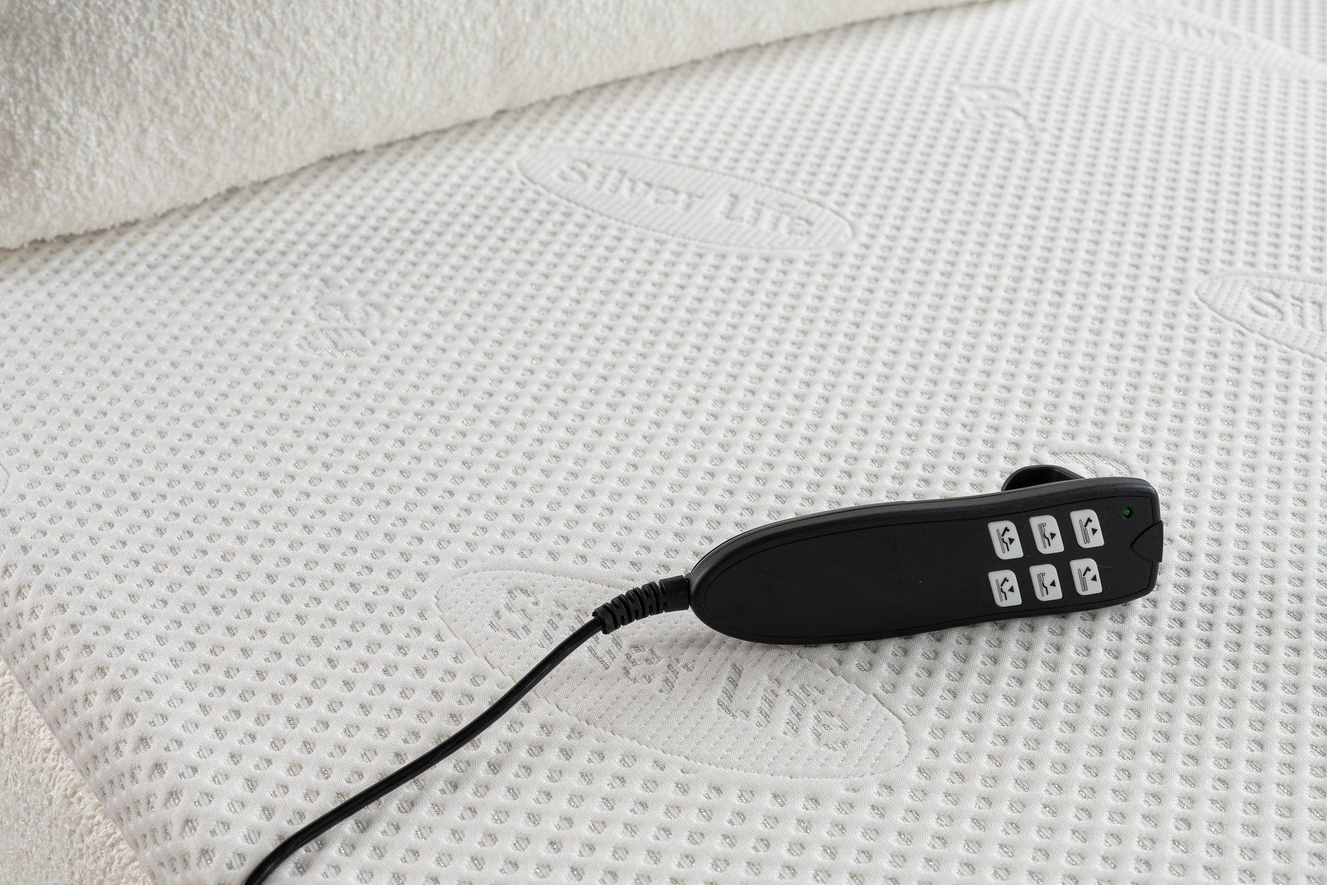 Łóżko elektryczne MARBELLA – zaokrąglone wezgłowie z naturalnego drewna w kolorze venge miniatura 5