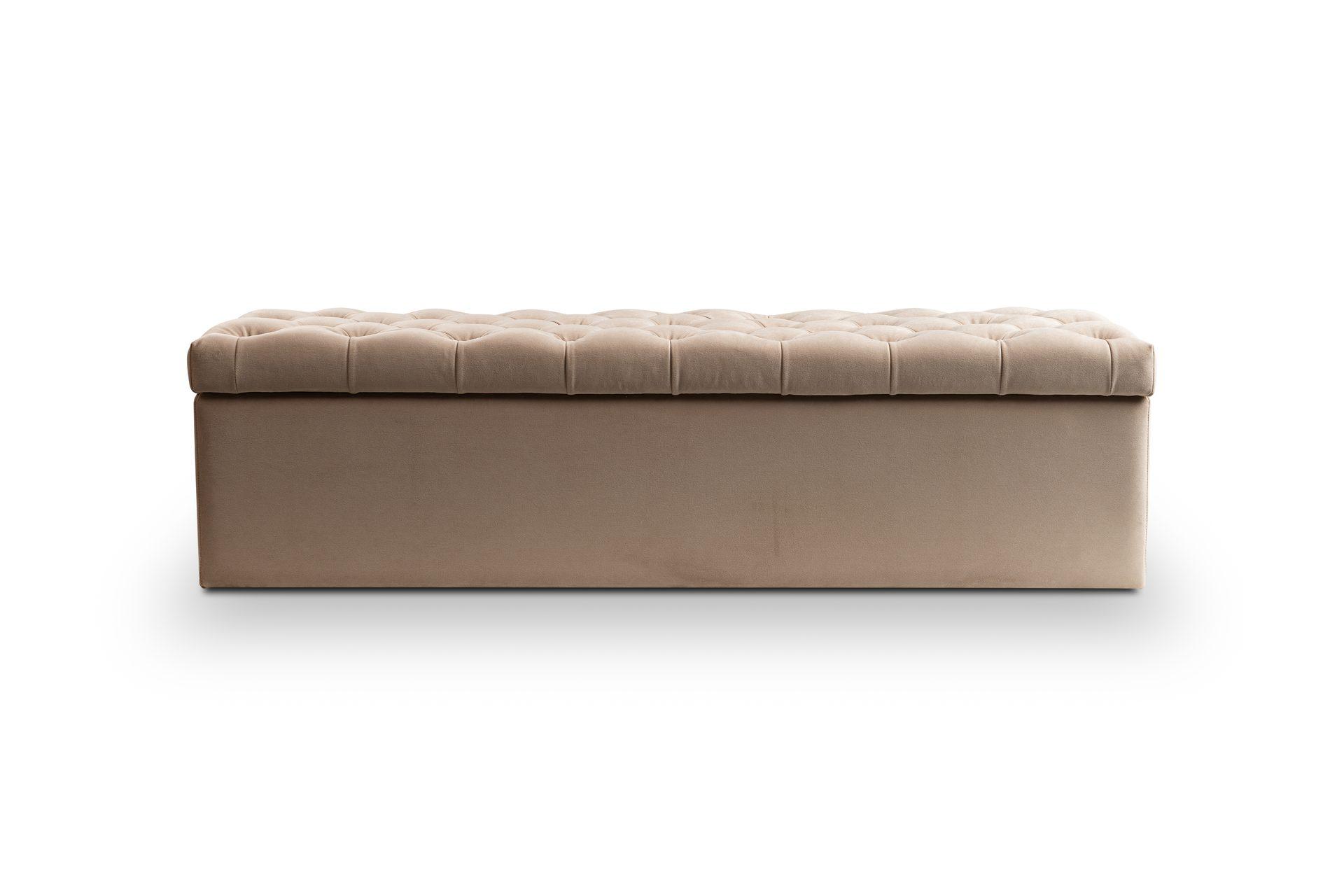 Pufa PARIS z pojemnikiem – tapicerowana ławka chesterfield miniatura 4