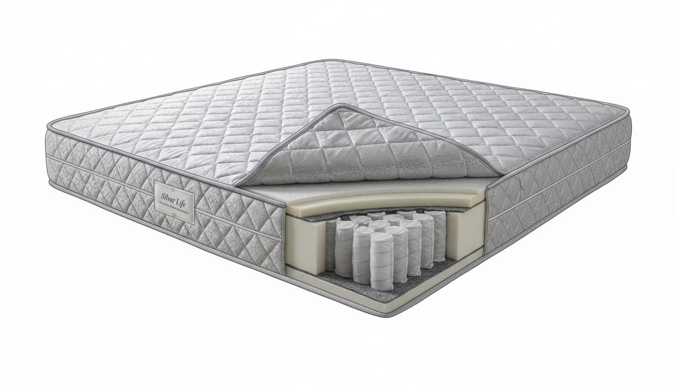 Materac kieszeniowy Silver Life — dwustronny – materace