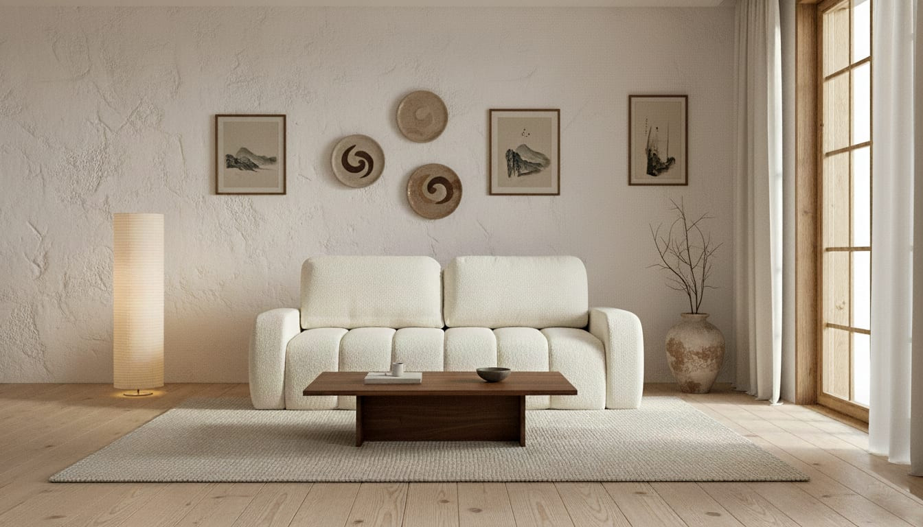 Sofa IBIZA – rozkładana DL, Bouclé, pojemnik na pościel - zdjęcie 1